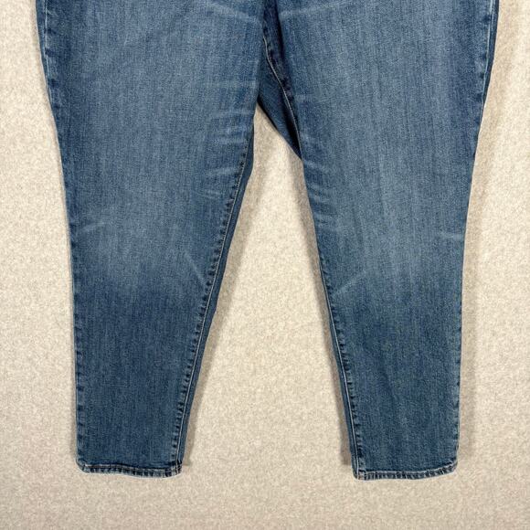Old Navy Jeans Womens 12 Curvy OG Straight High Rise Secret Smooth Pockets Ankle - Picture 3 of 9